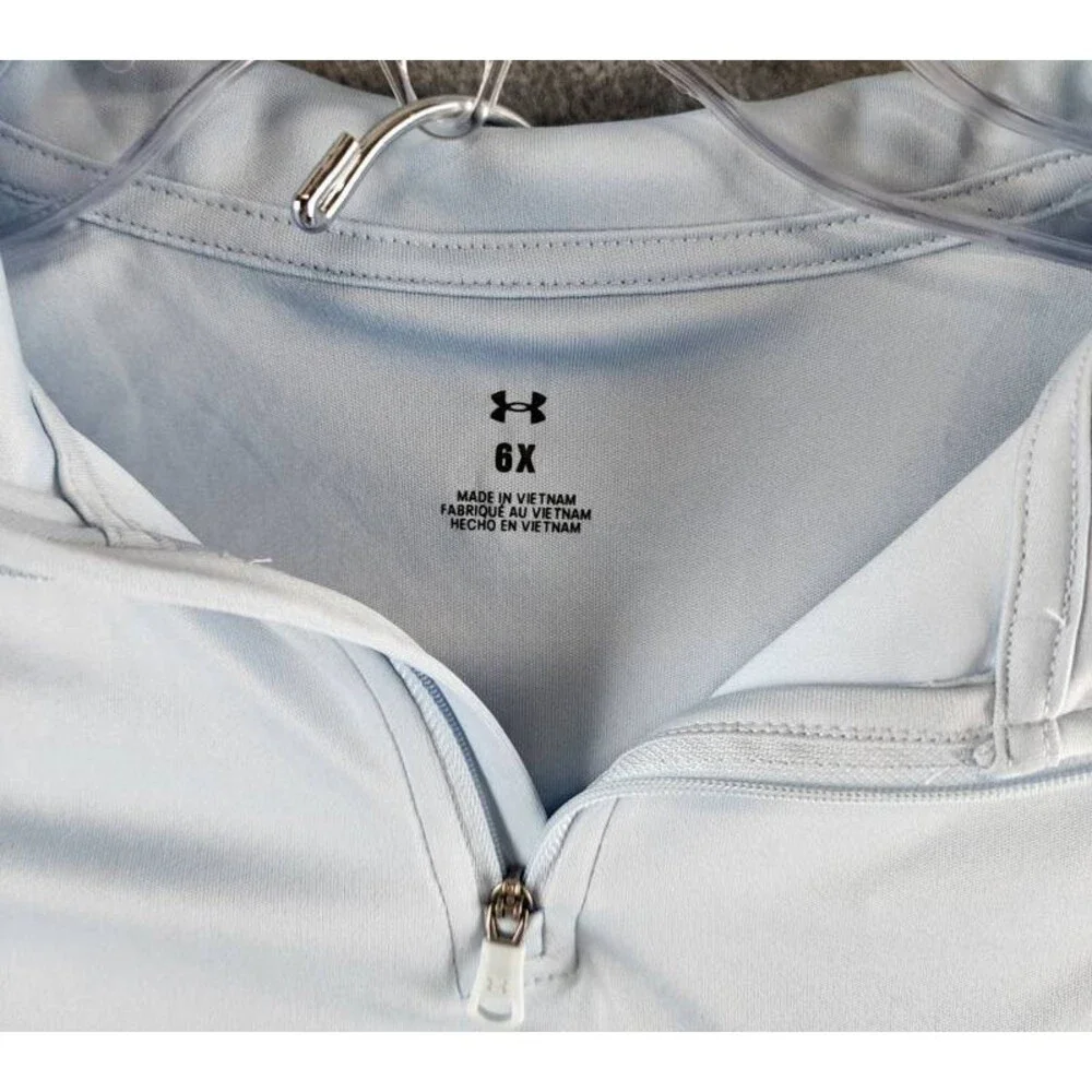 Under Armour Quarter Zipper Long-Sleeve Top and Leggings Set Girls' 6X Blue